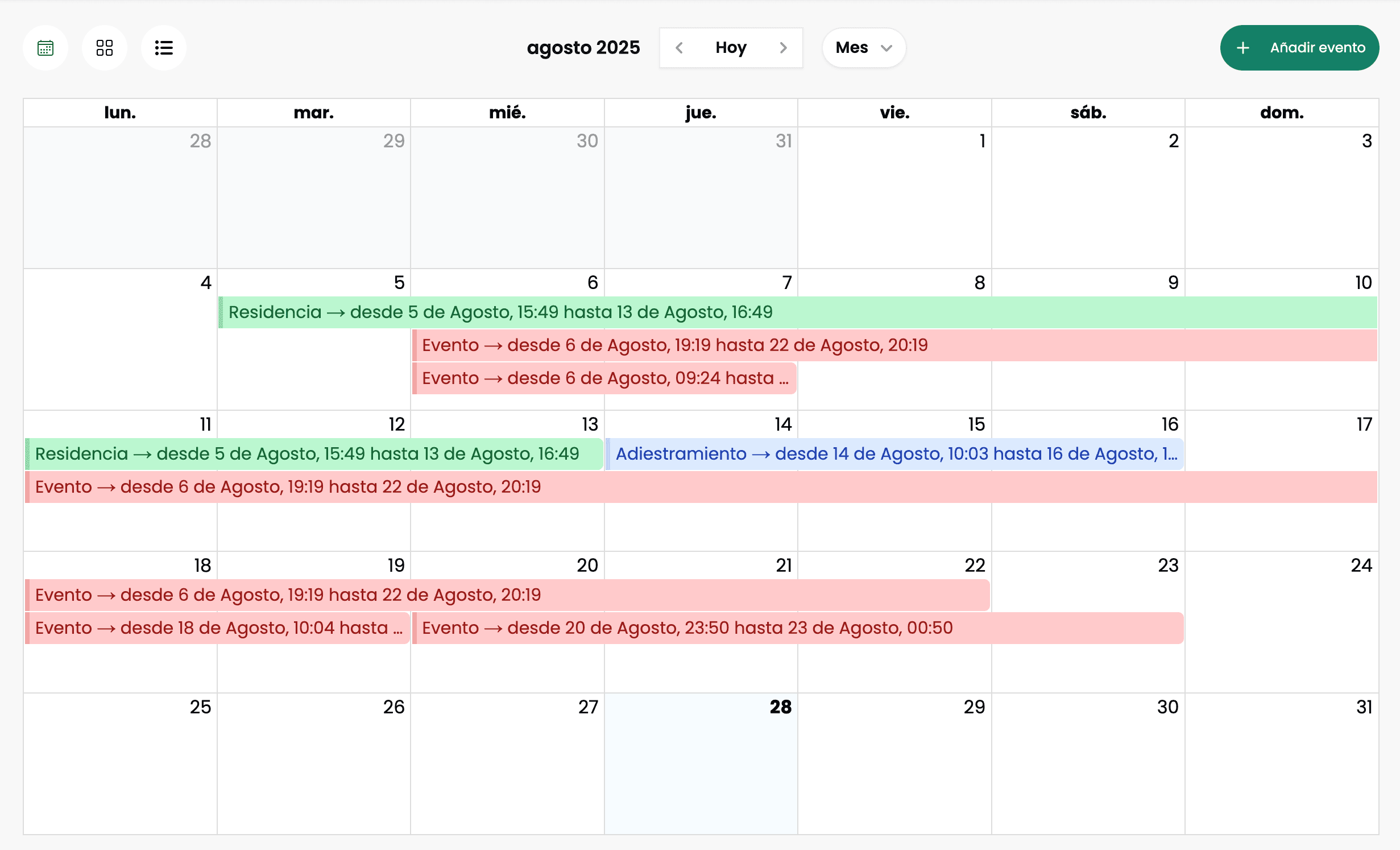 Gestiona tus reservas fácilmente